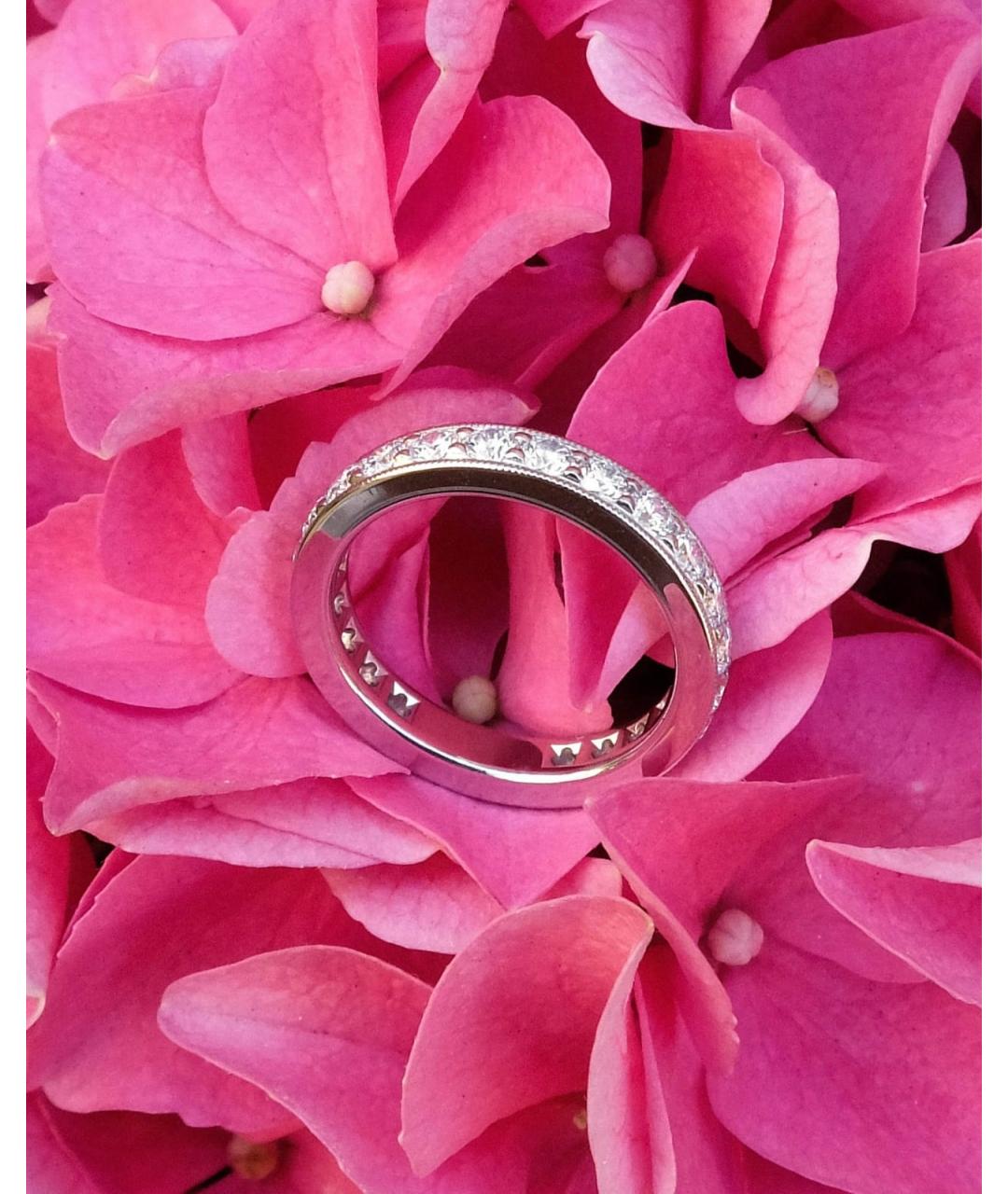 TIFFANY&CO Белое платиновое кольцо, фото 2