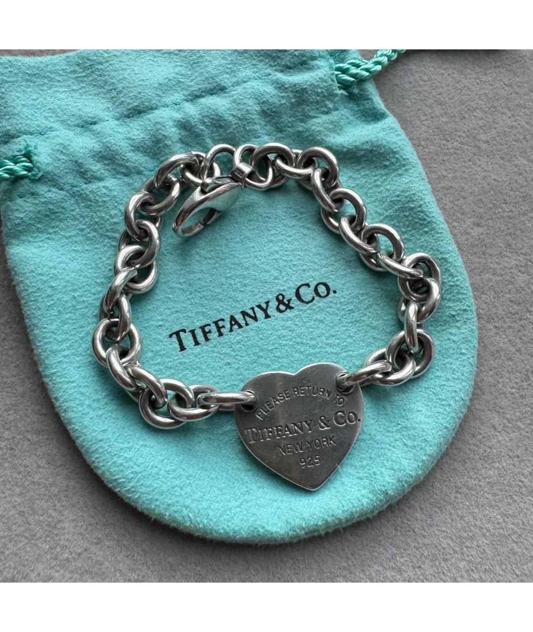 TIFFANY&CO Серебрянный серебряный браслет, фото 2
