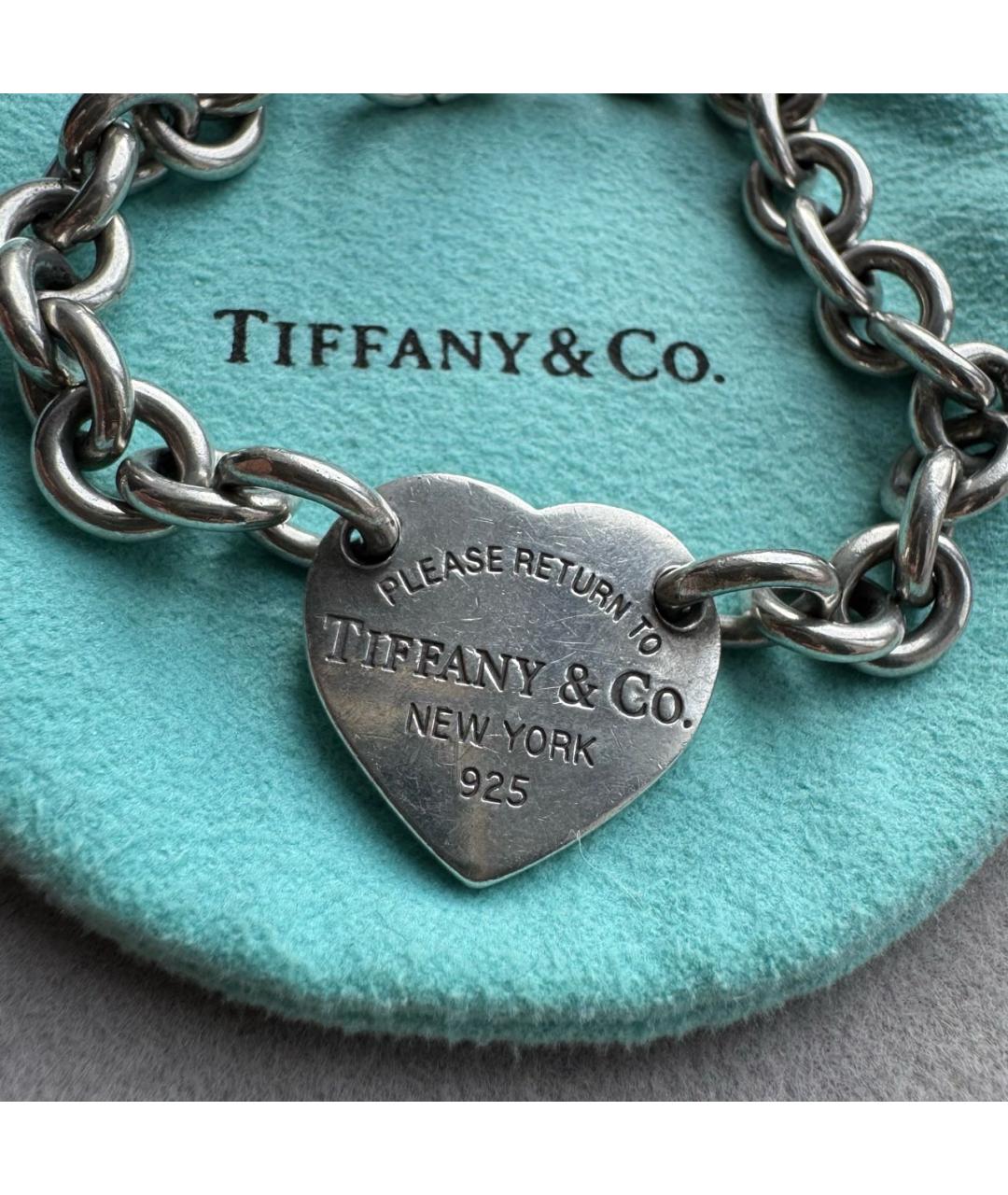 TIFFANY&CO Серебрянный серебряный браслет, фото 3