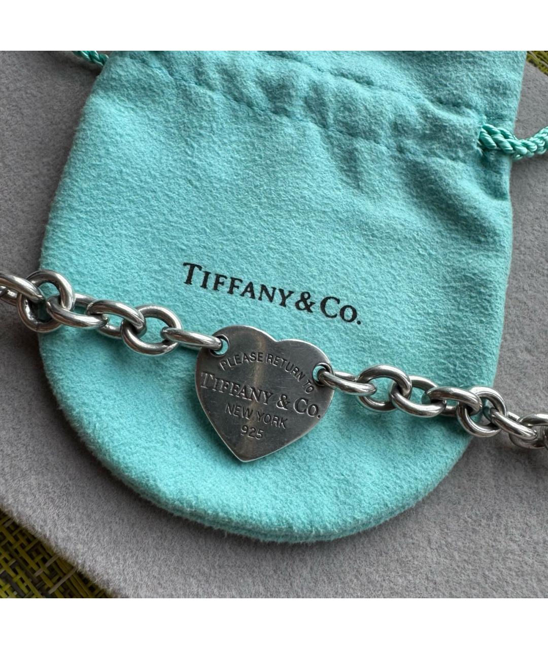 TIFFANY&CO Серебрянный серебряный браслет, фото 5