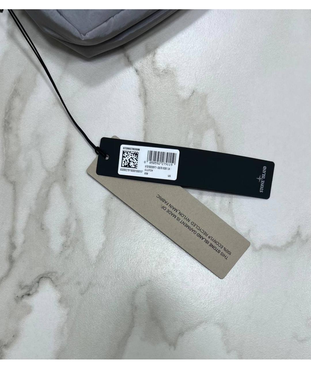 STONE ISLAND Серая поясная сумка, фото 4