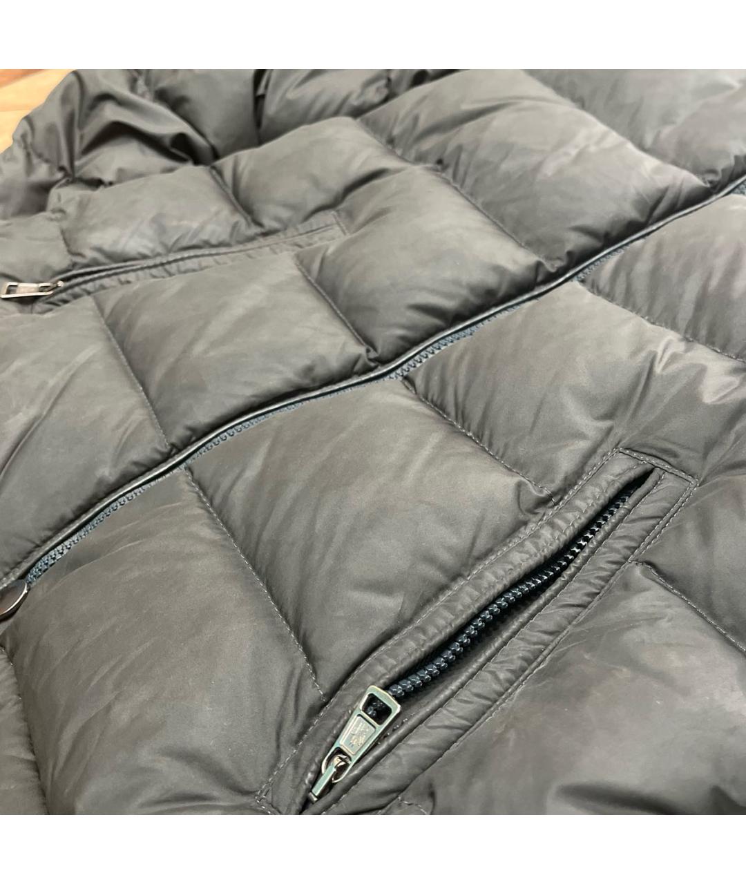 MONCLER Антрацитовая полиэстеровая куртка, фото 5