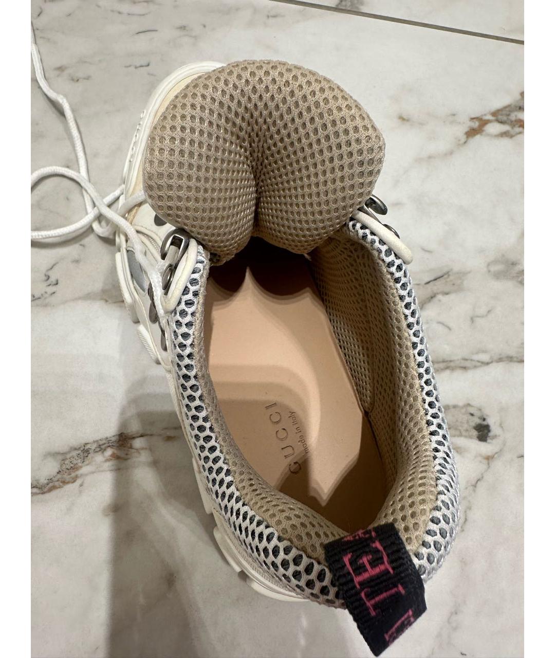 GUCCI Бежевые кроссовки, фото 7