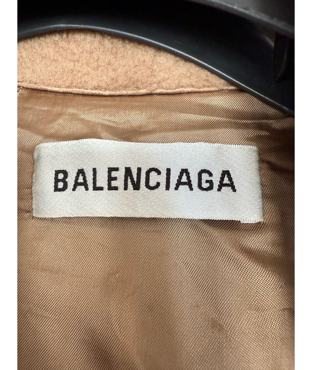 BALENCIAGA Коричневая меховая шуба, фото 3