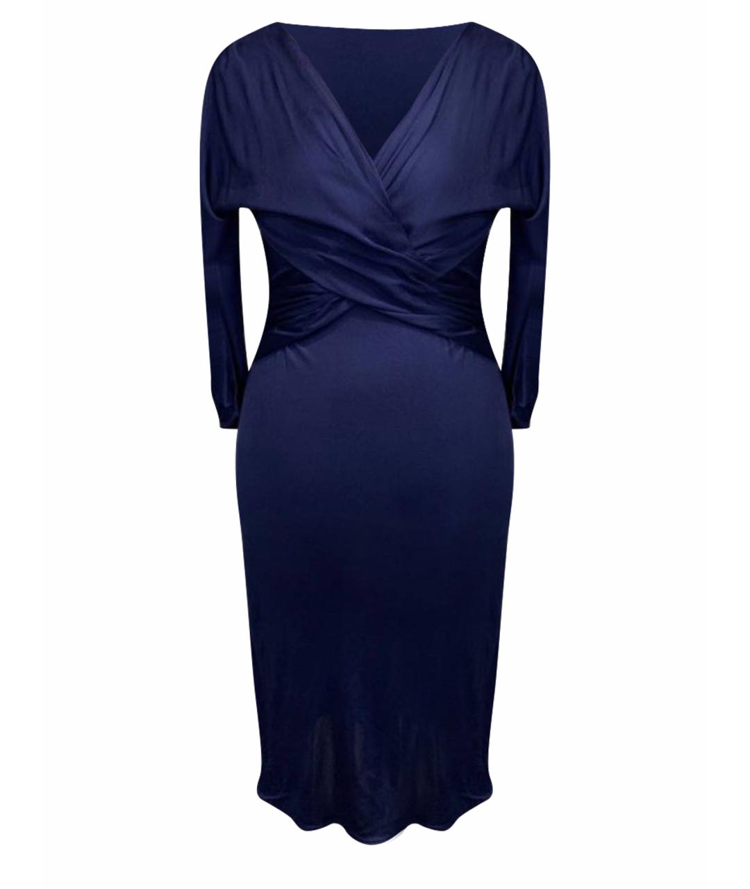 CHRISTIAN DIOR Темно-синее платье, фото 1