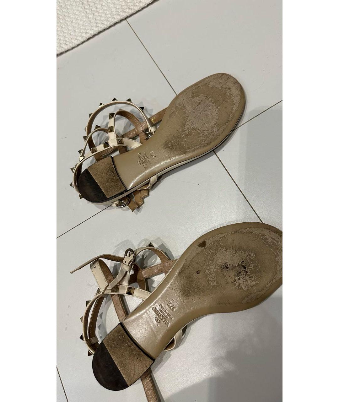 VALENTINO Кожаные сандалии, фото 4