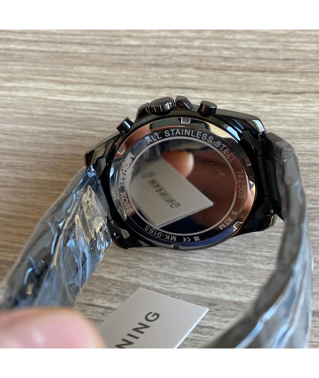 MICHAEL KORS Черные стальные часы, фото 4