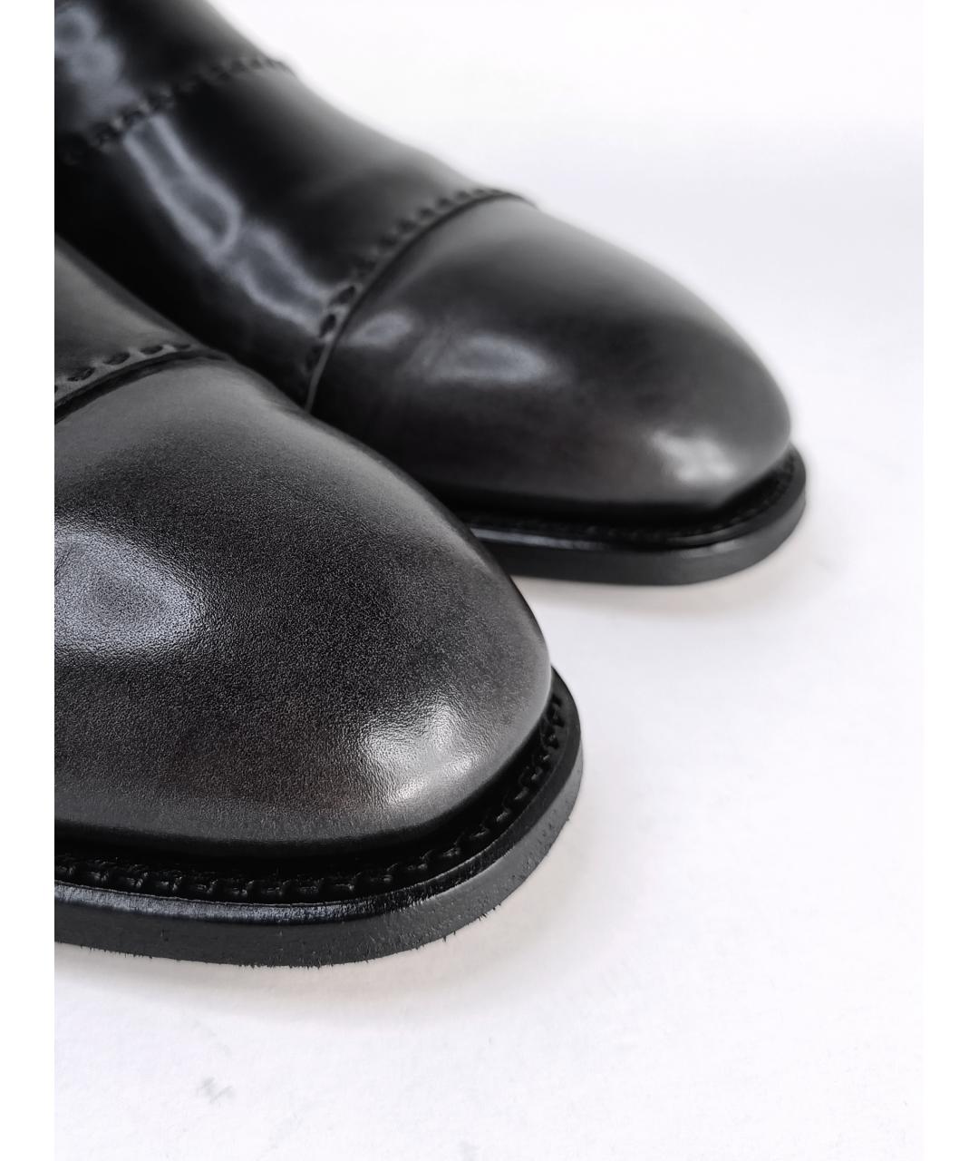 BRIONI Черные кожаные лоферы, фото 8