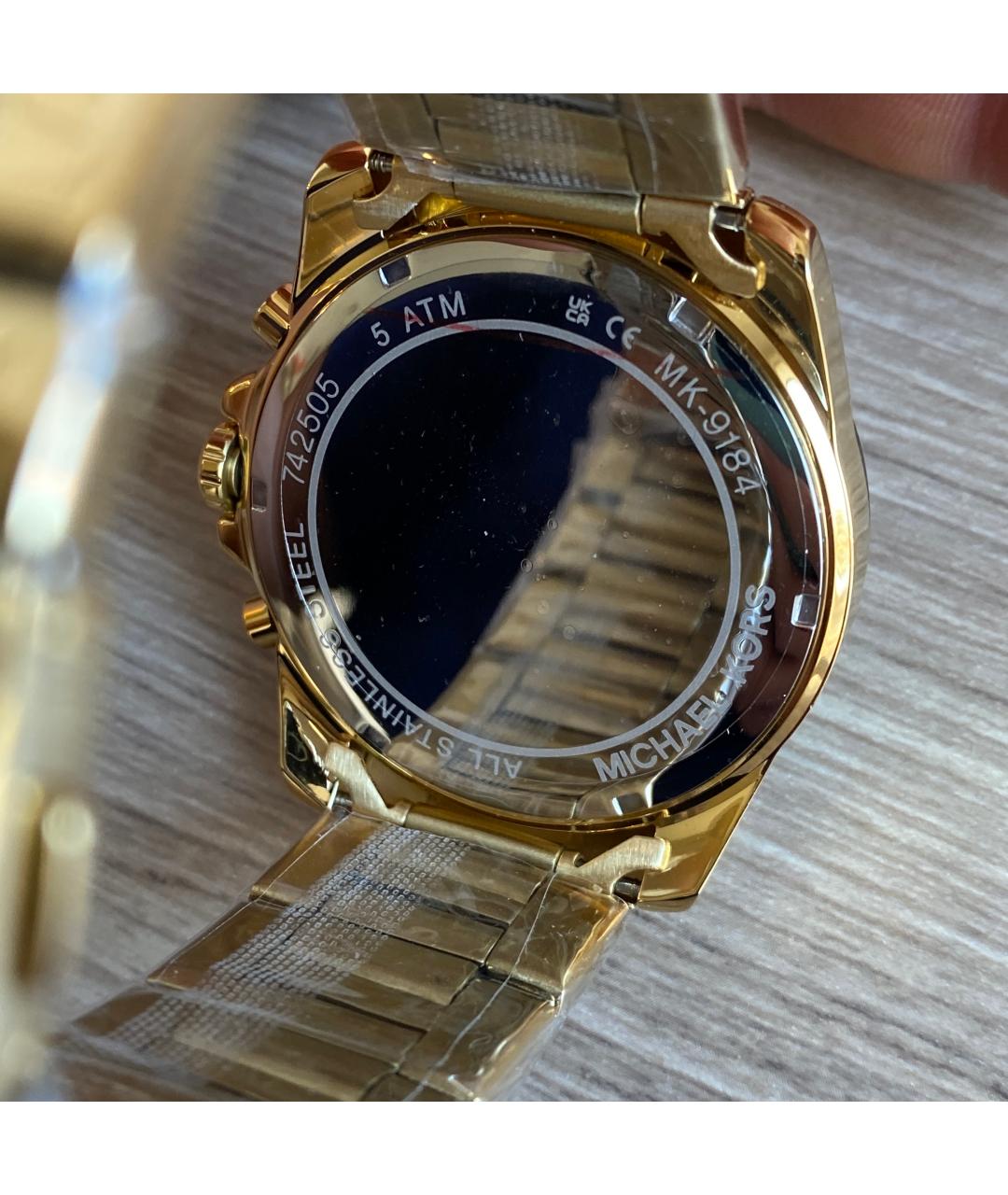 MICHAEL KORS Золотые стальные часы, фото 3