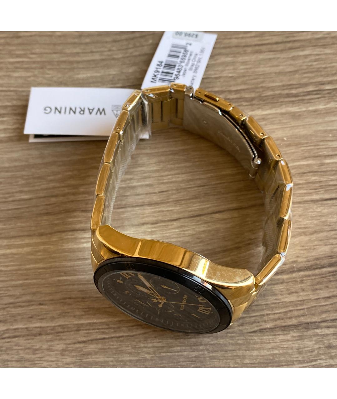 MICHAEL KORS Золотые стальные часы, фото 8