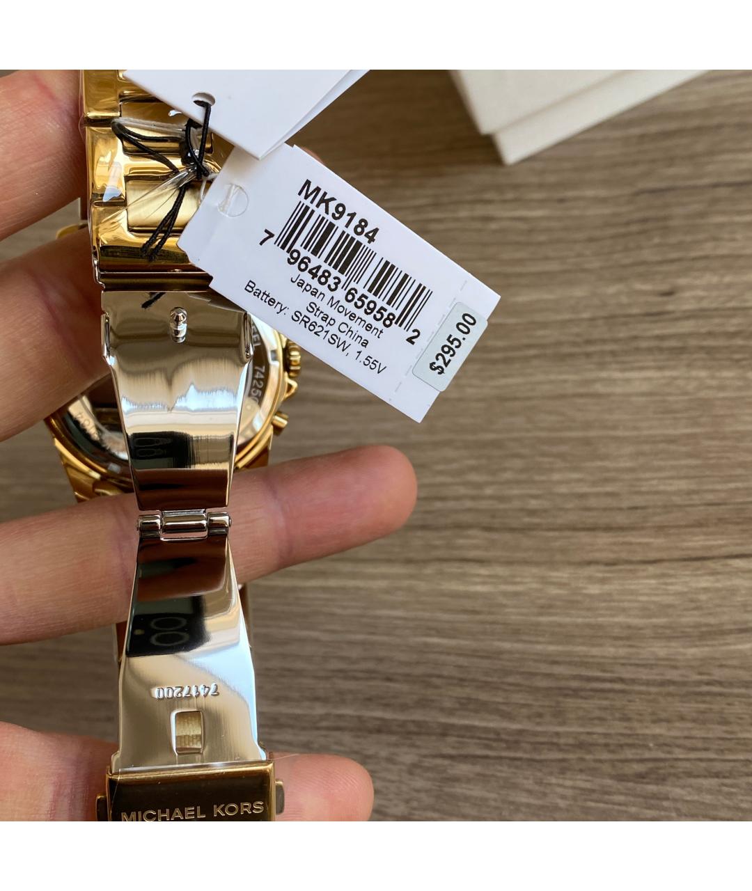 MICHAEL KORS Золотые стальные часы, фото 9
