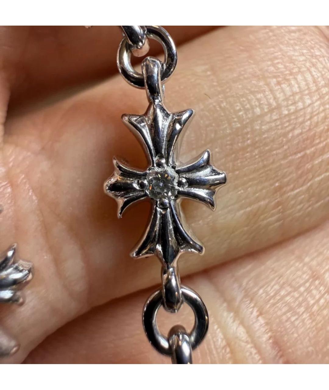 CHROME HEARTS Белый браслет из белого золота, фото 4