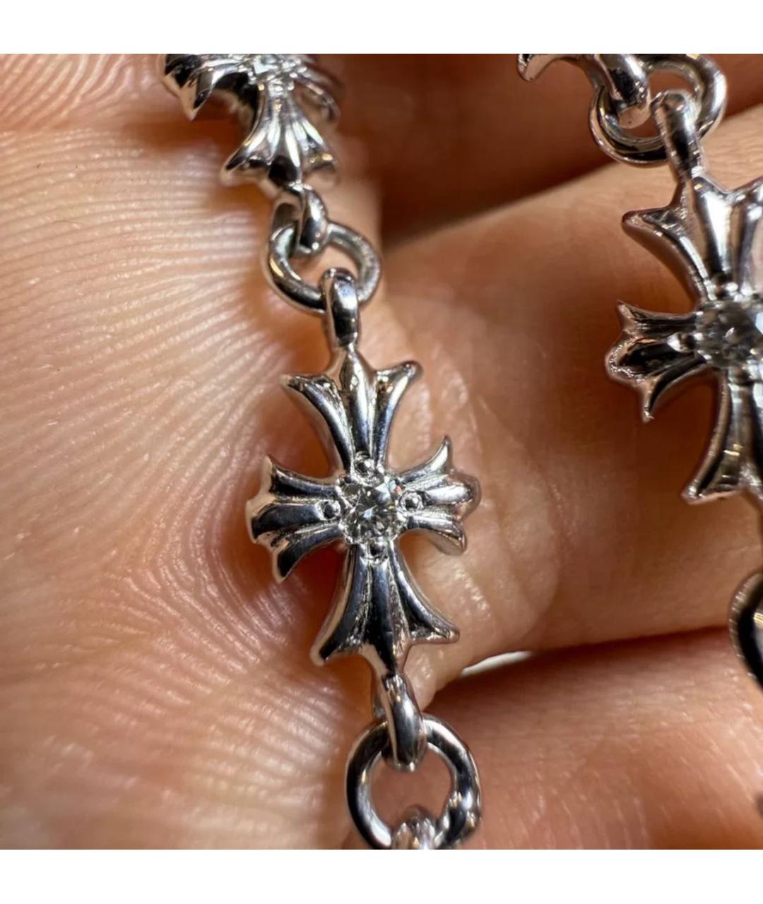 CHROME HEARTS Белый браслет из белого золота, фото 3
