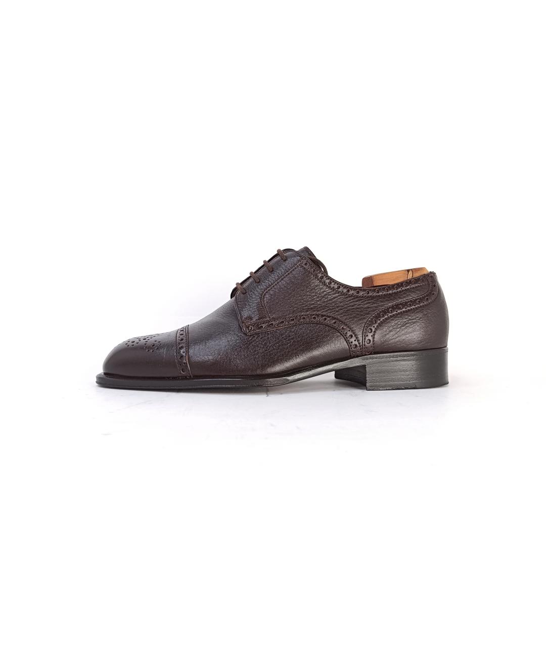 BALLY Коричневые кожаные туфли, фото 2