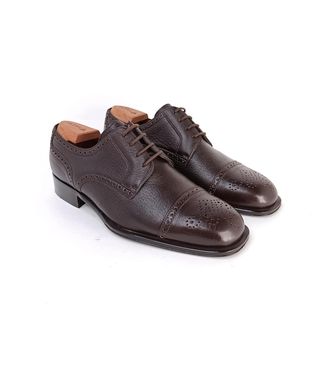 BALLY Коричневые кожаные туфли, фото 7