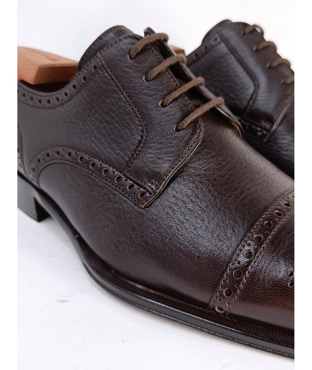 BALLY Коричневые кожаные туфли, фото 9