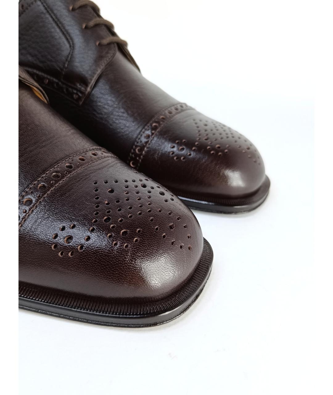 BALLY Коричневые кожаные туфли, фото 8