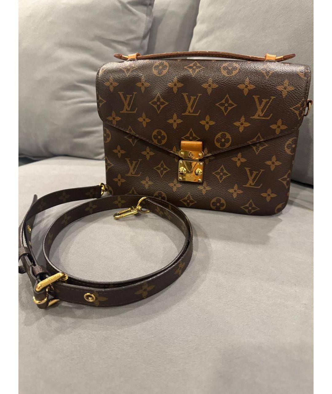 LOUIS VUITTON Коричневая сумка через плечо, фото 9