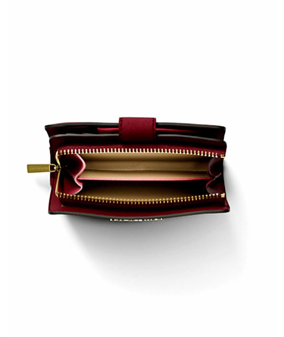 MICHAEL KORS Красный кожаный кошелек, фото 3