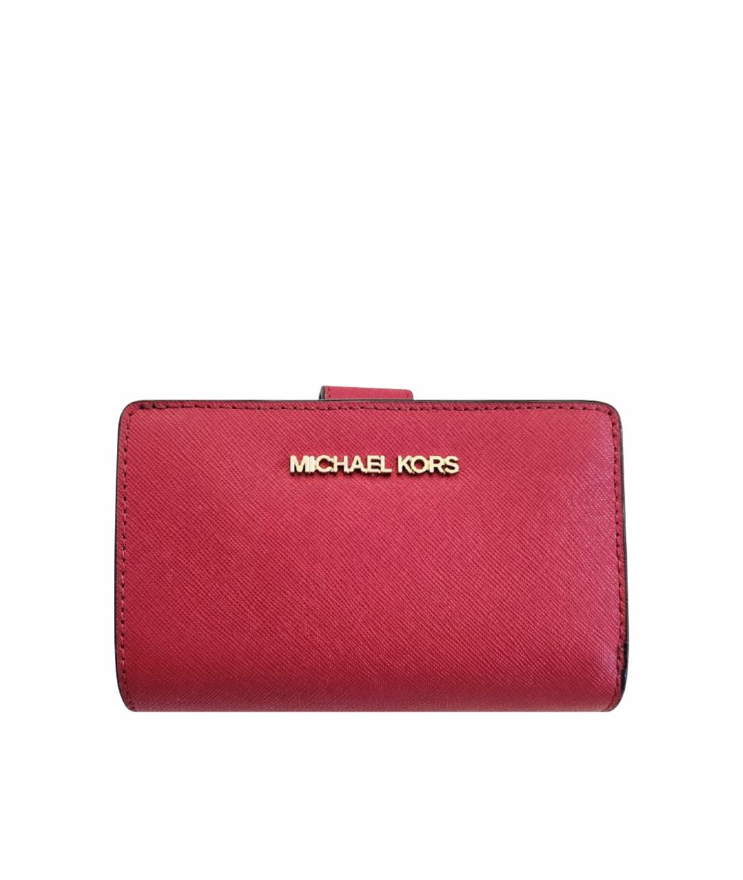 MICHAEL KORS Красный кожаный кошелек, фото 1