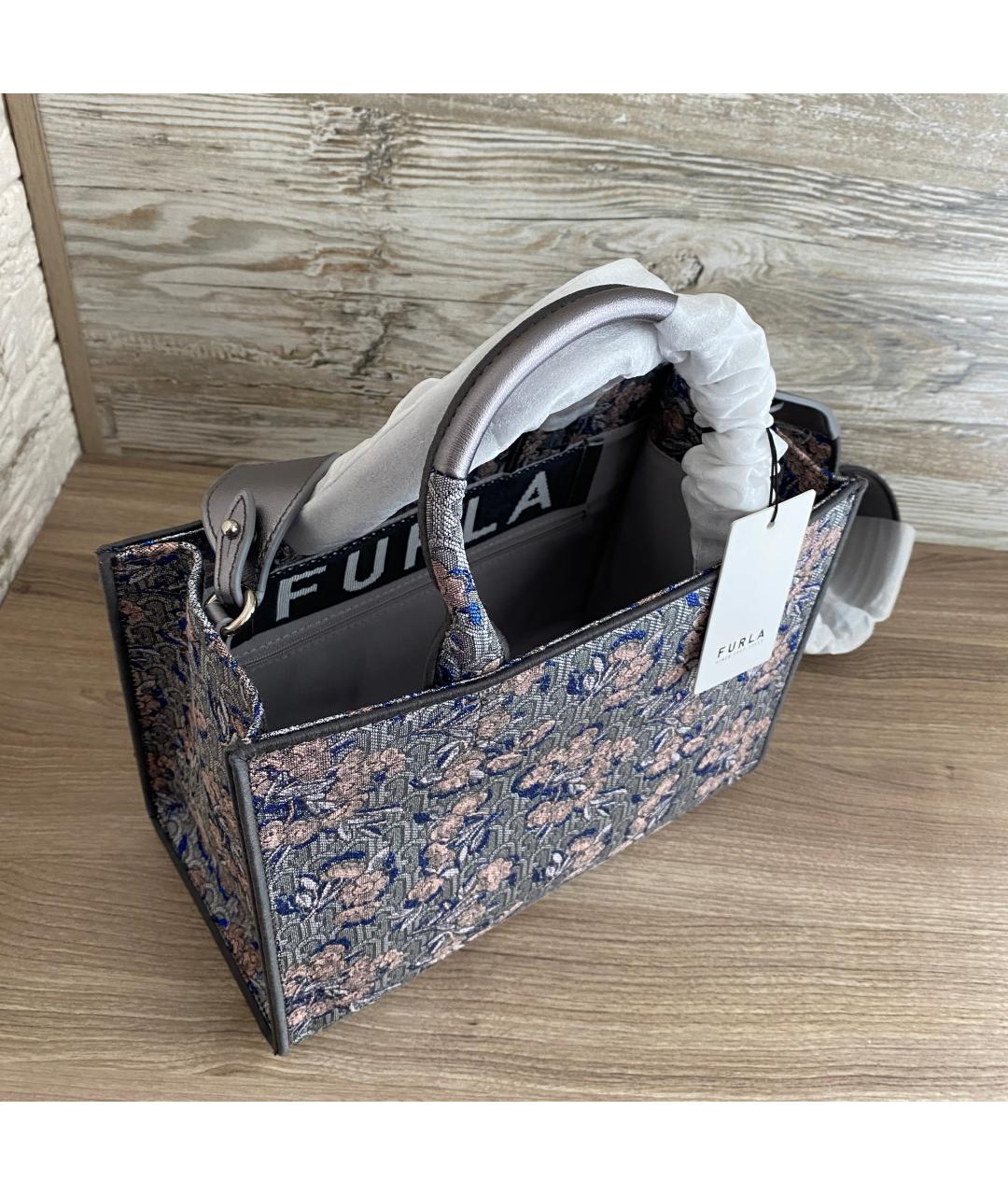 FURLA Мульти жаккардовая сумка тоут, фото 4