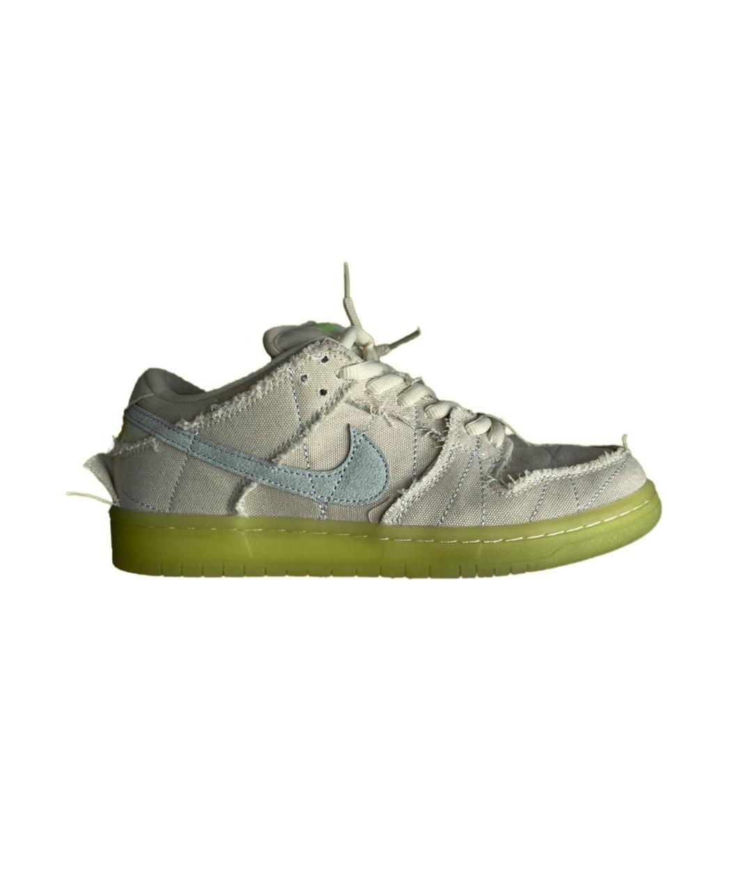 NIKE Серые текстильные низкие кроссовки / кеды, фото 1