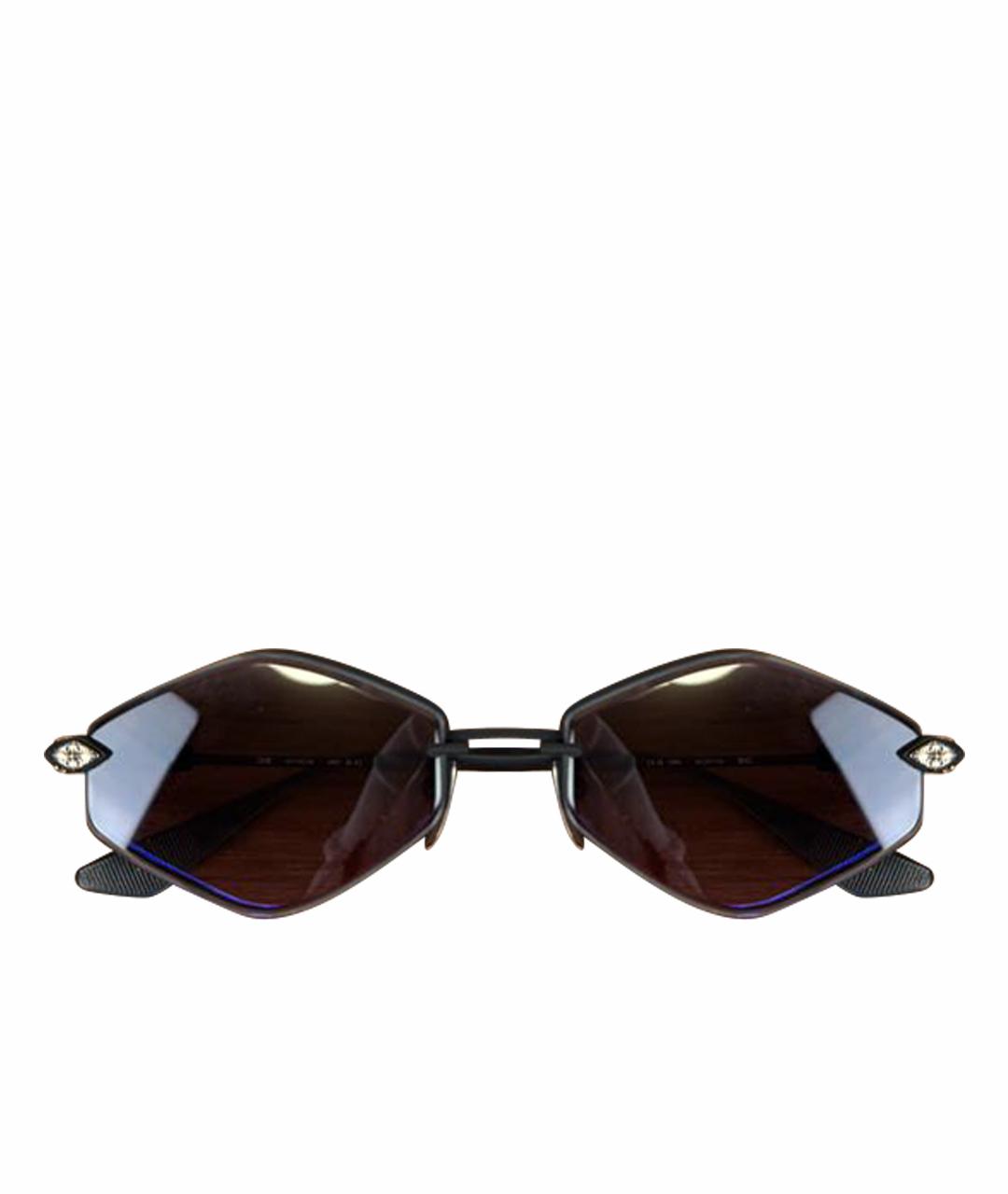 CHROME HEARTS Черные металлические солнцезащитные очки, фото 1