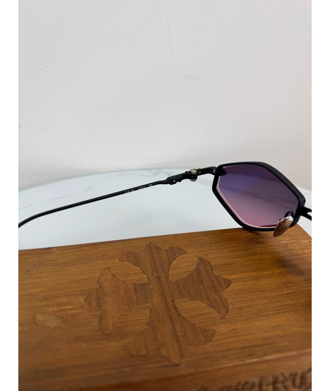 CHROME HEARTS Черные металлические солнцезащитные очки, фото 7