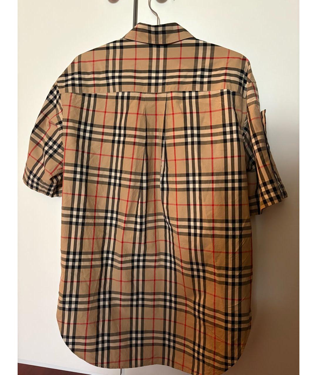 BURBERRY Бежевая хлопковая рубашка, фото 2