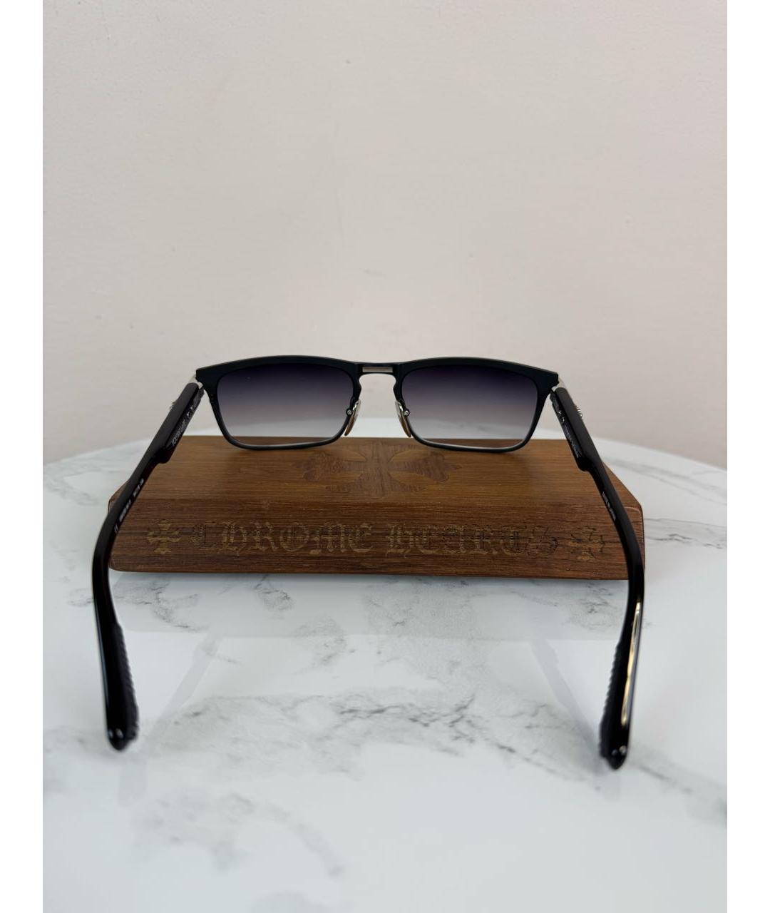 CHROME HEARTS Черные пластиковые солнцезащитные очки, фото 6