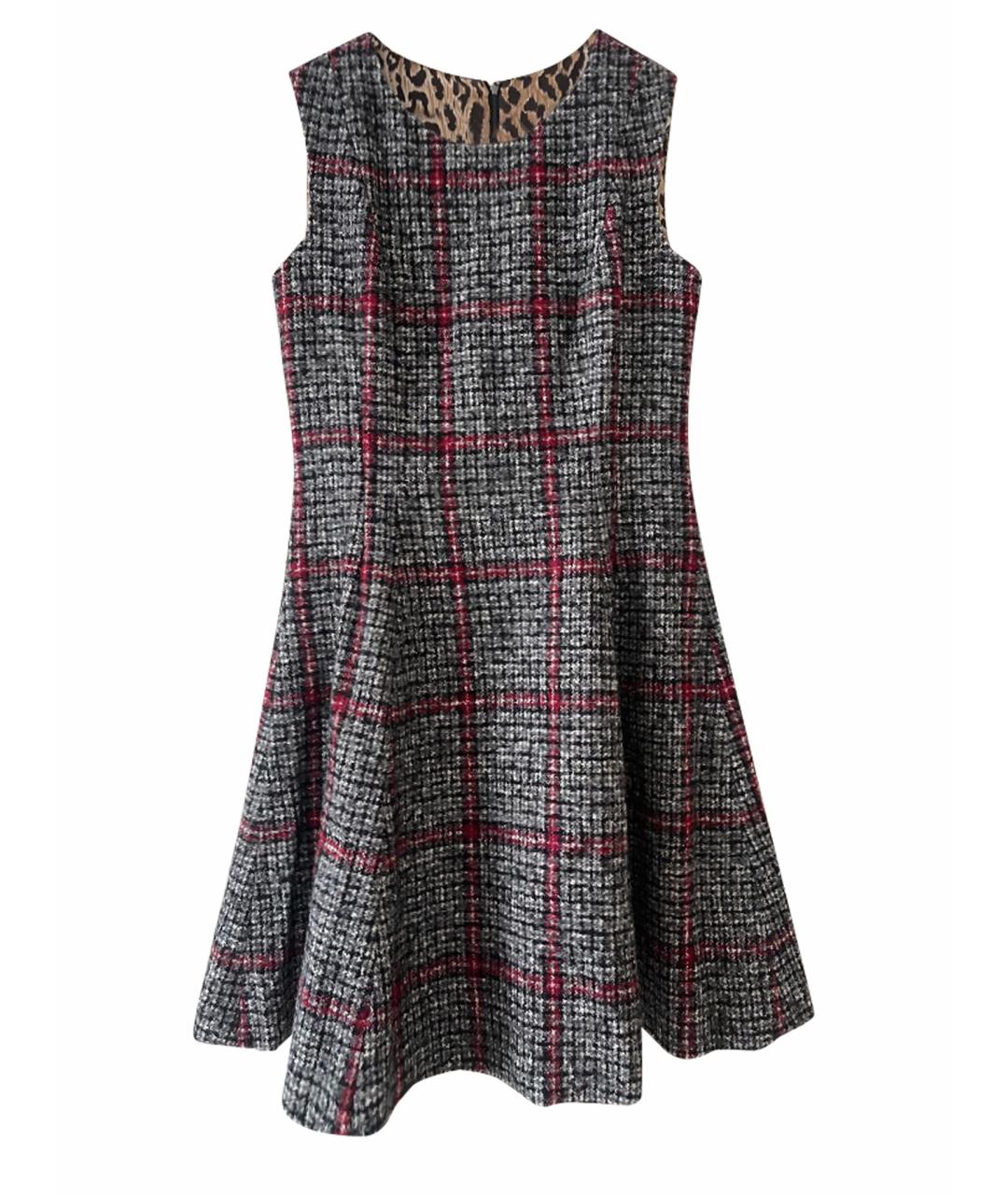 DOLCE&GABBANA Мульти шерстяное повседневное платье, фото 1