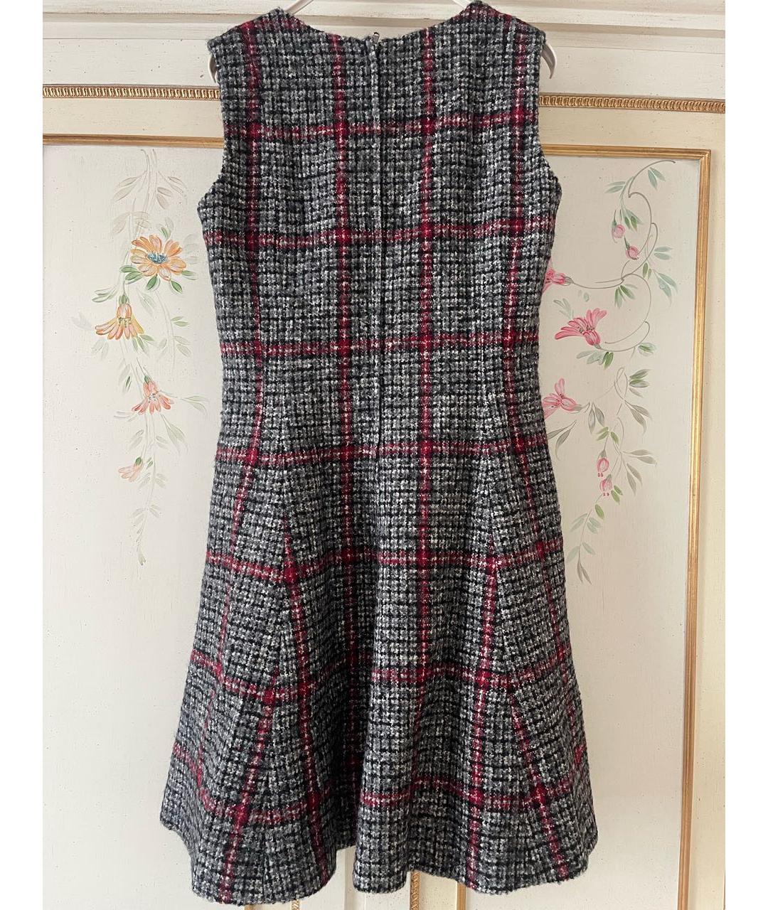 DOLCE&GABBANA Мульти шерстяное повседневное платье, фото 2