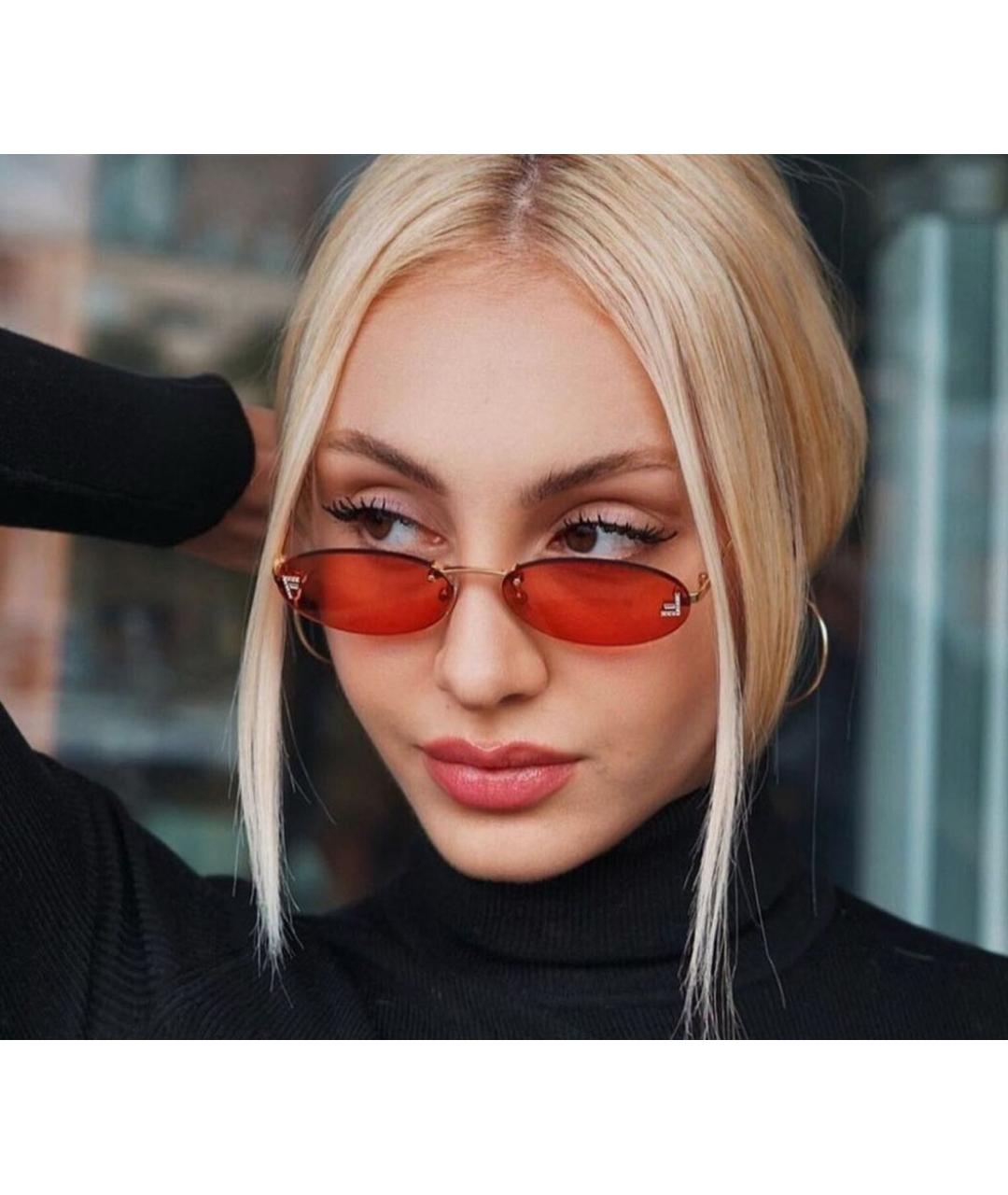 FENDI Оранжевое металлические солнцезащитные очки, фото 4