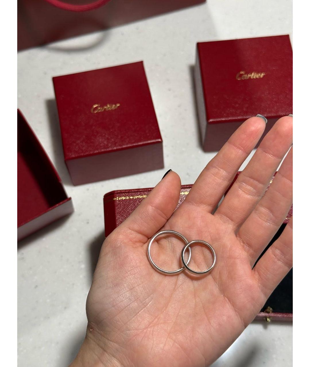 CARTIER Серебряное платиновое кольцо, фото 9
