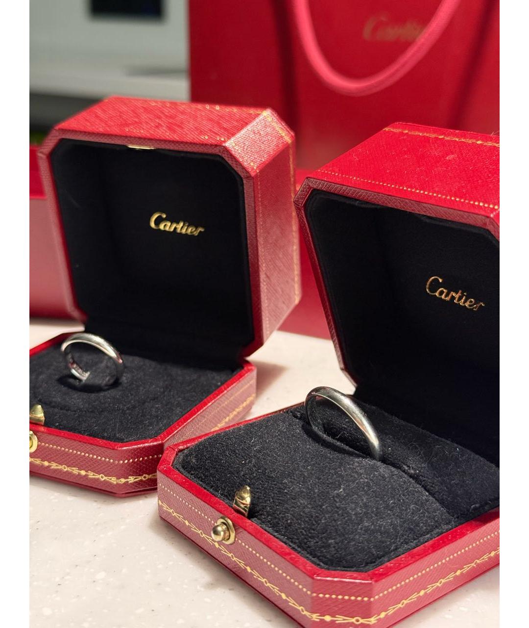 CARTIER Серебряное платиновое кольцо, фото 4