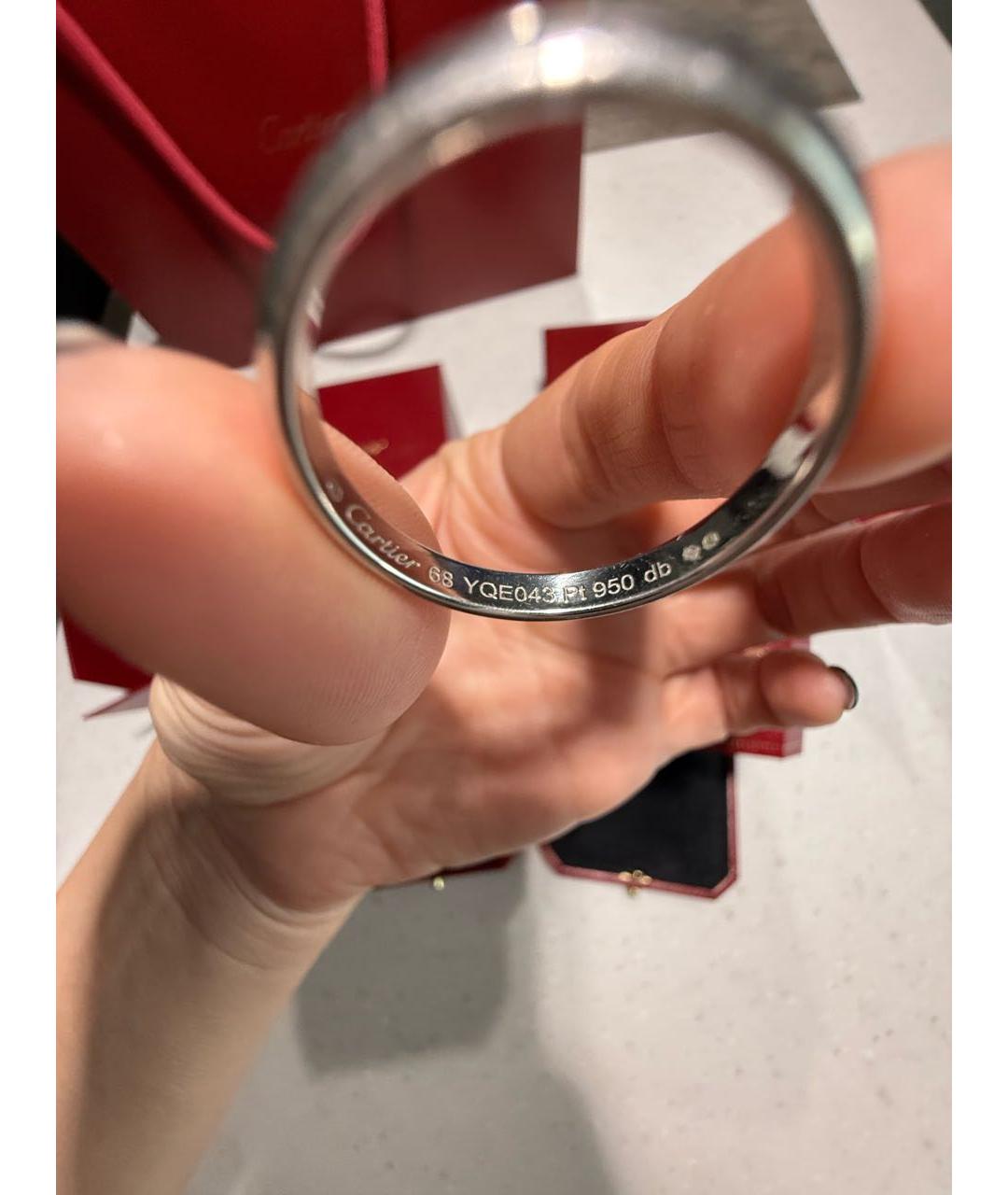 CARTIER Серебряное платиновое кольцо, фото 3
