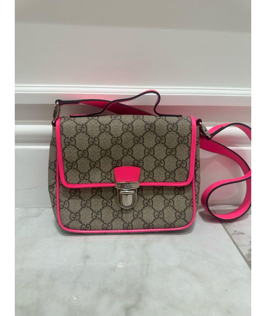 GUCCI KIDS Коричневая сумка через плечо, фото 8