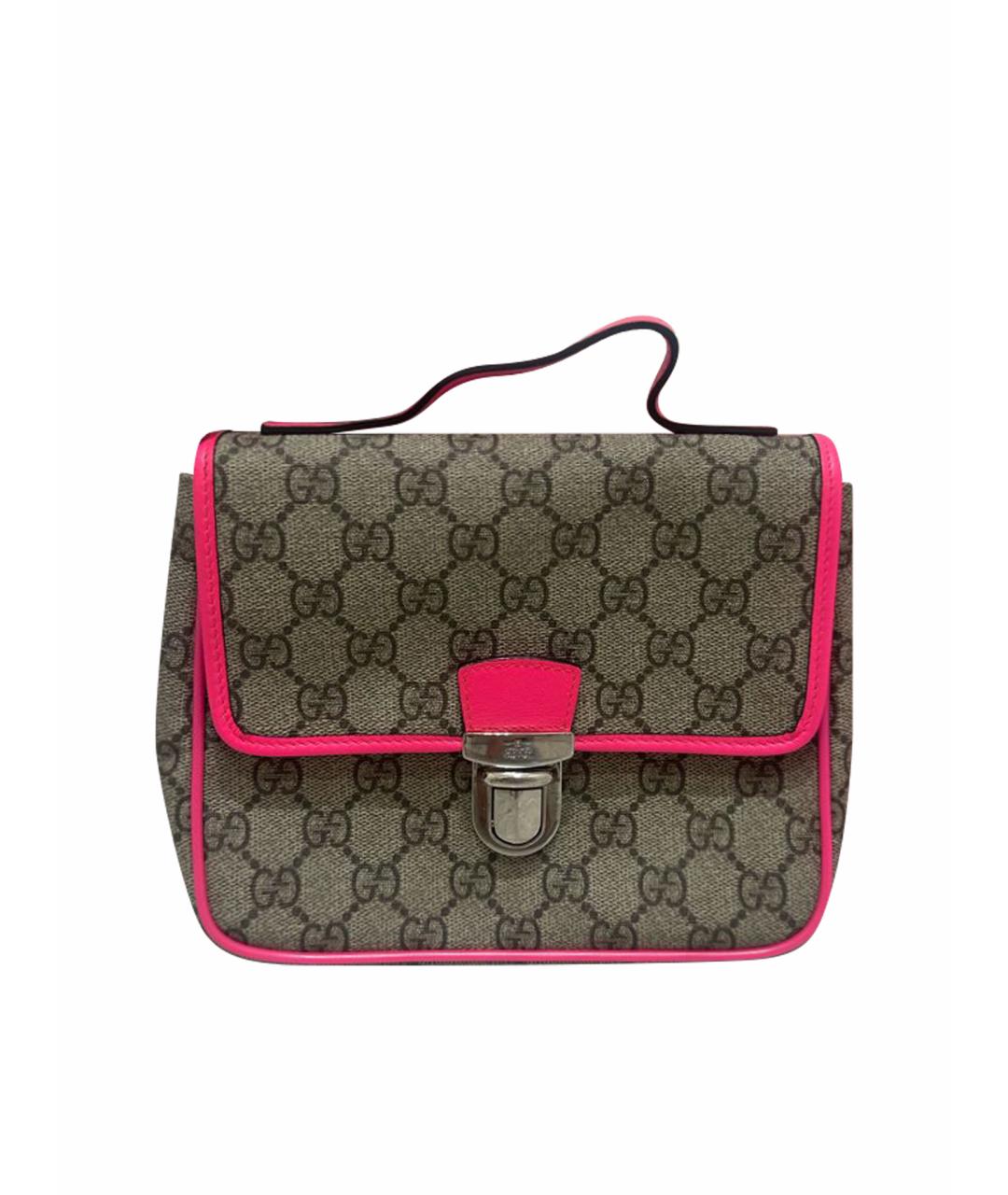 GUCCI KIDS Коричневая сумка через плечо, фото 1
