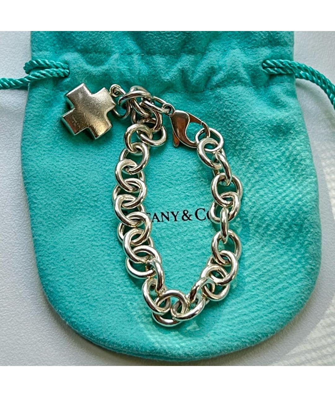 TIFFANY&CO Серебрянный серебряный браслет, фото 3