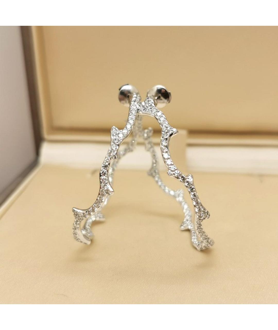 CHRISTIAN DIOR Серебряные серьги из белого золота, фото 3