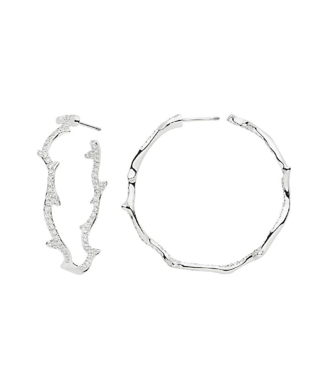 CHRISTIAN DIOR Серебряные серьги из белого золота, фото 1