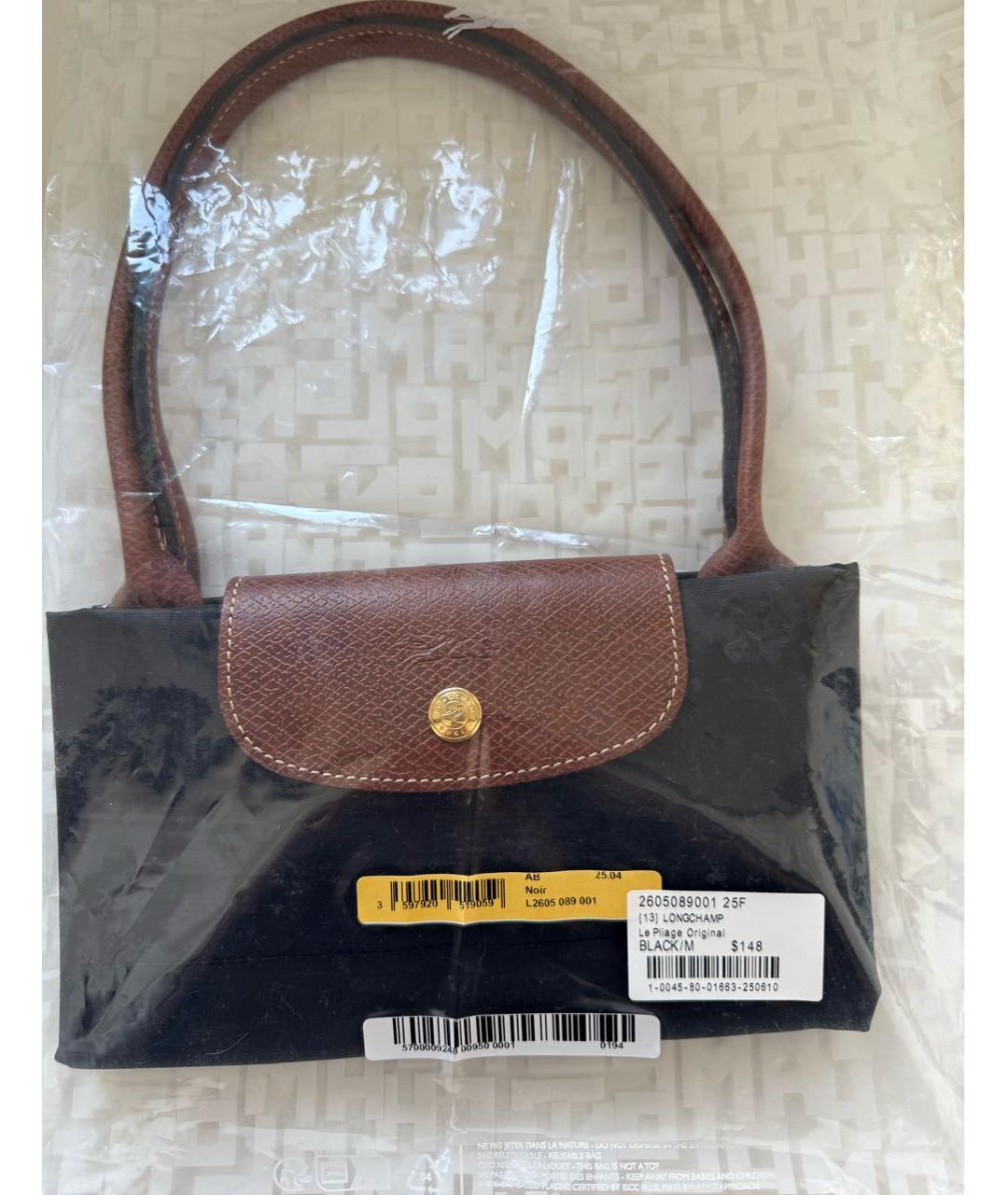 LONGCHAMP Черная сумка тоут, фото 3