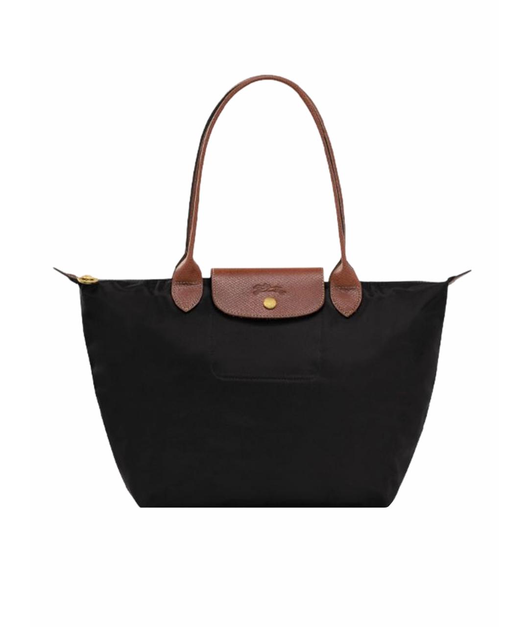LONGCHAMP Черная сумка тоут, фото 1