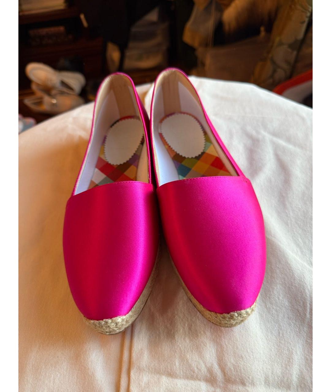 CHRISTIAN LOUBOUTIN Фуксия текстильные эспадрильи, фото 2
