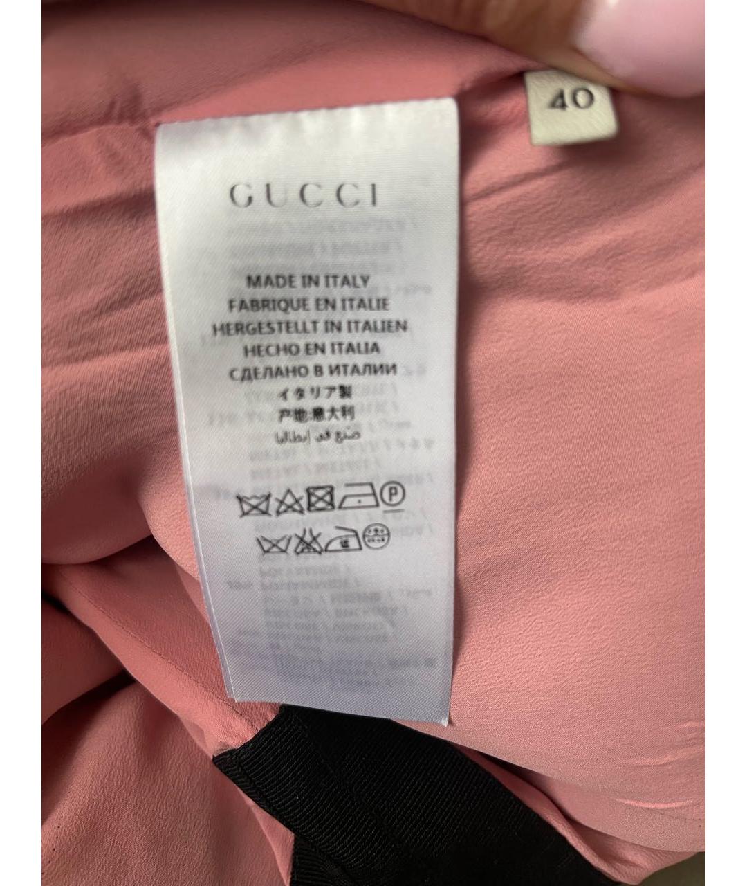 GUCCI Черная вискозная юбка мини, фото 4