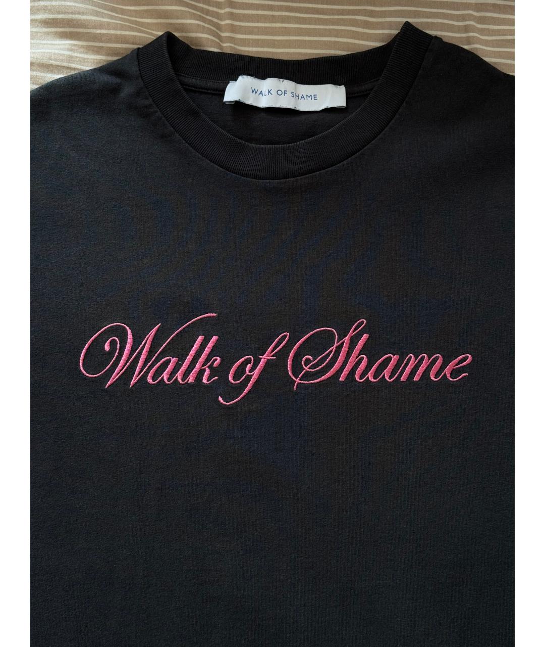 WALK OF SHAME Серая хлопковая футболка, фото 4