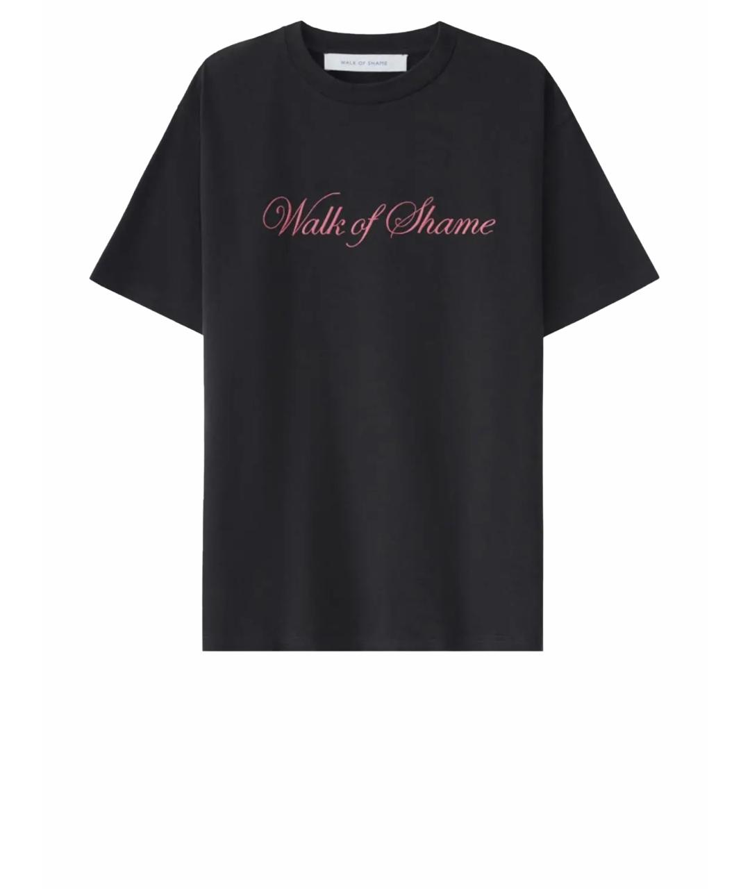 WALK OF SHAME Серая хлопковая футболка, фото 1