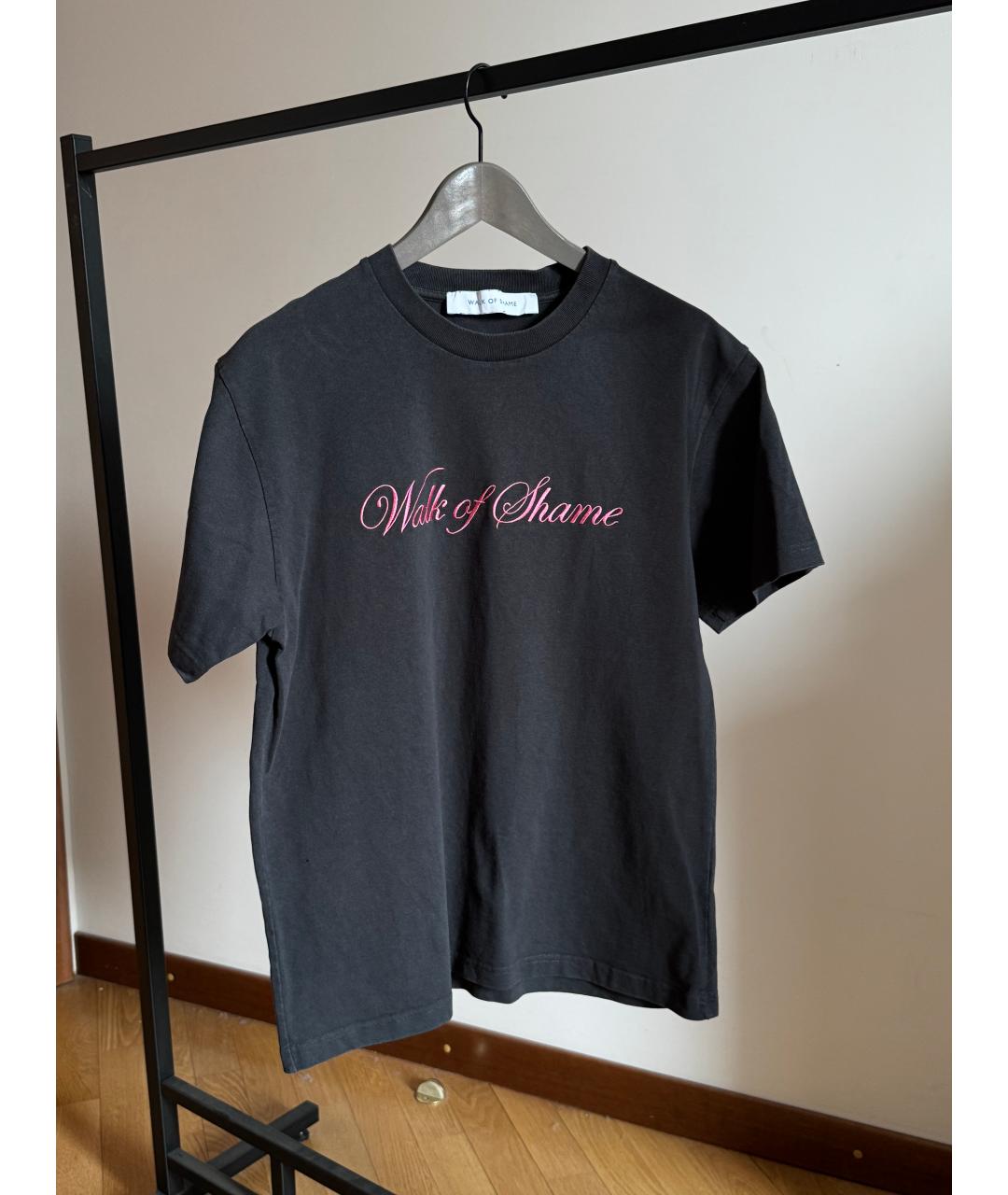 WALK OF SHAME Серая хлопковая футболка, фото 2