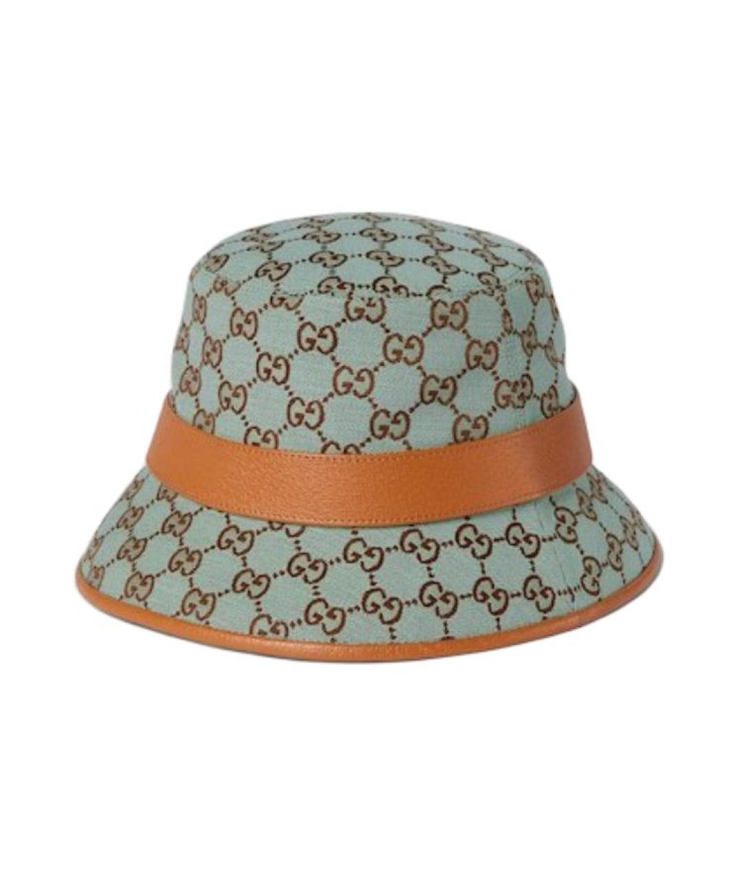 GUCCI Голубая панама, фото 4