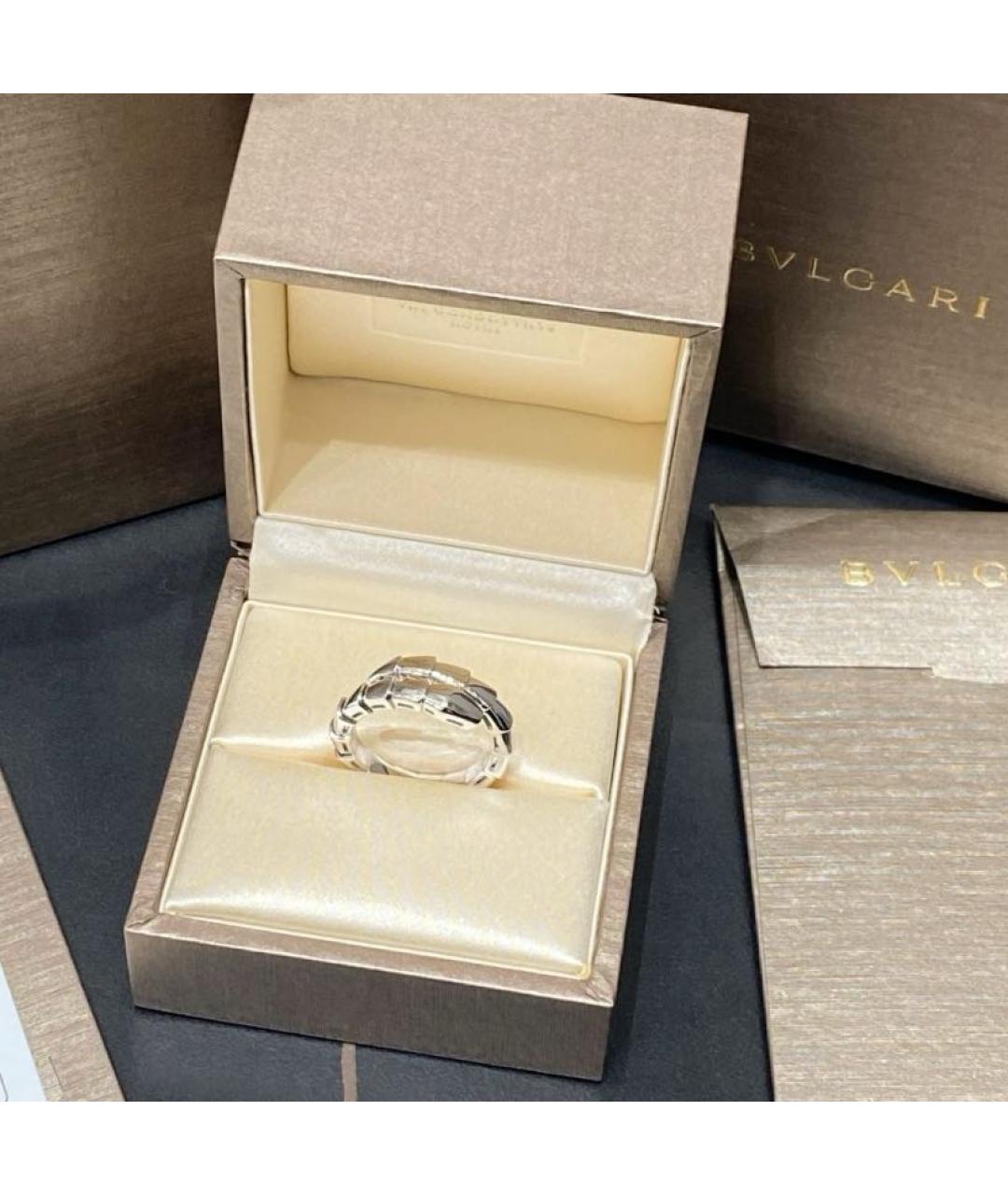 BVLGARI Серебряное кольцо из белого золота, фото 4